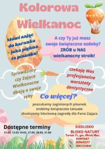 Kolorowa Wielkanoc w Siedlisku Blisko Natury Tartak 7c